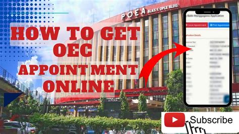 oec online appointment davao city